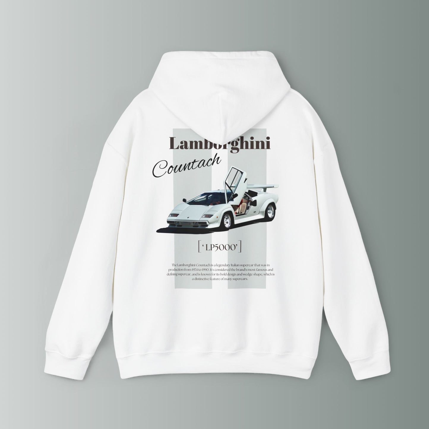 Lamborghini countach hoodie - car hoodie / gift for teens / every day hoodie / car lovers / fathers day gift