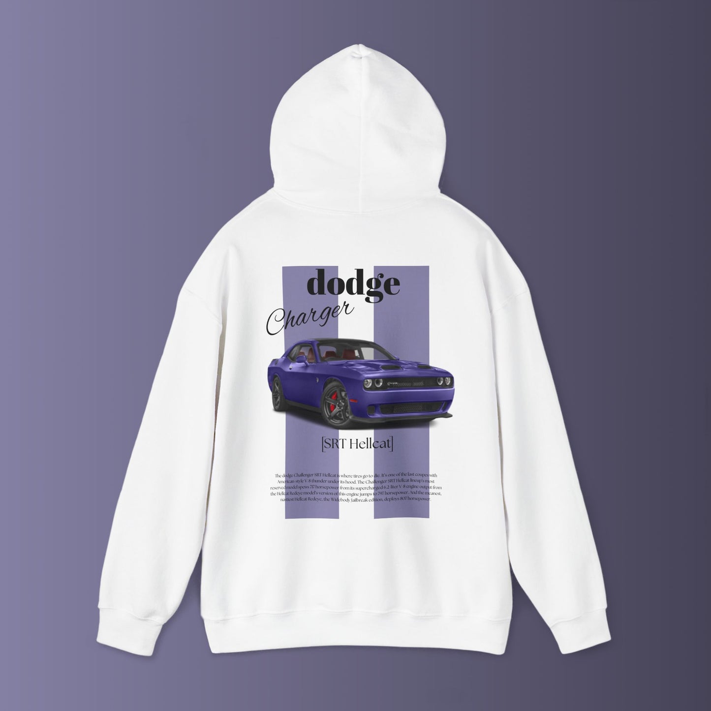 Dodge hellcat hoodie- car hoodie / gift for teens / birthday gift / car lovers