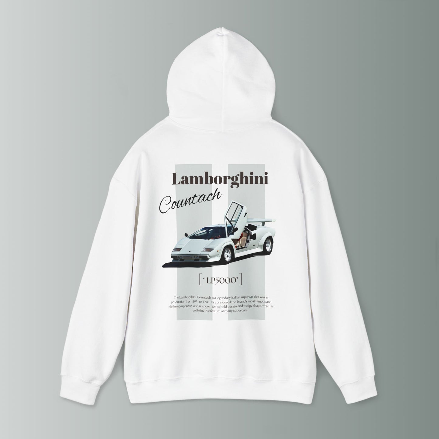 Lamborghini countach hoodie - car hoodie / gift for teens / every day hoodie / car lovers / fathers day gift